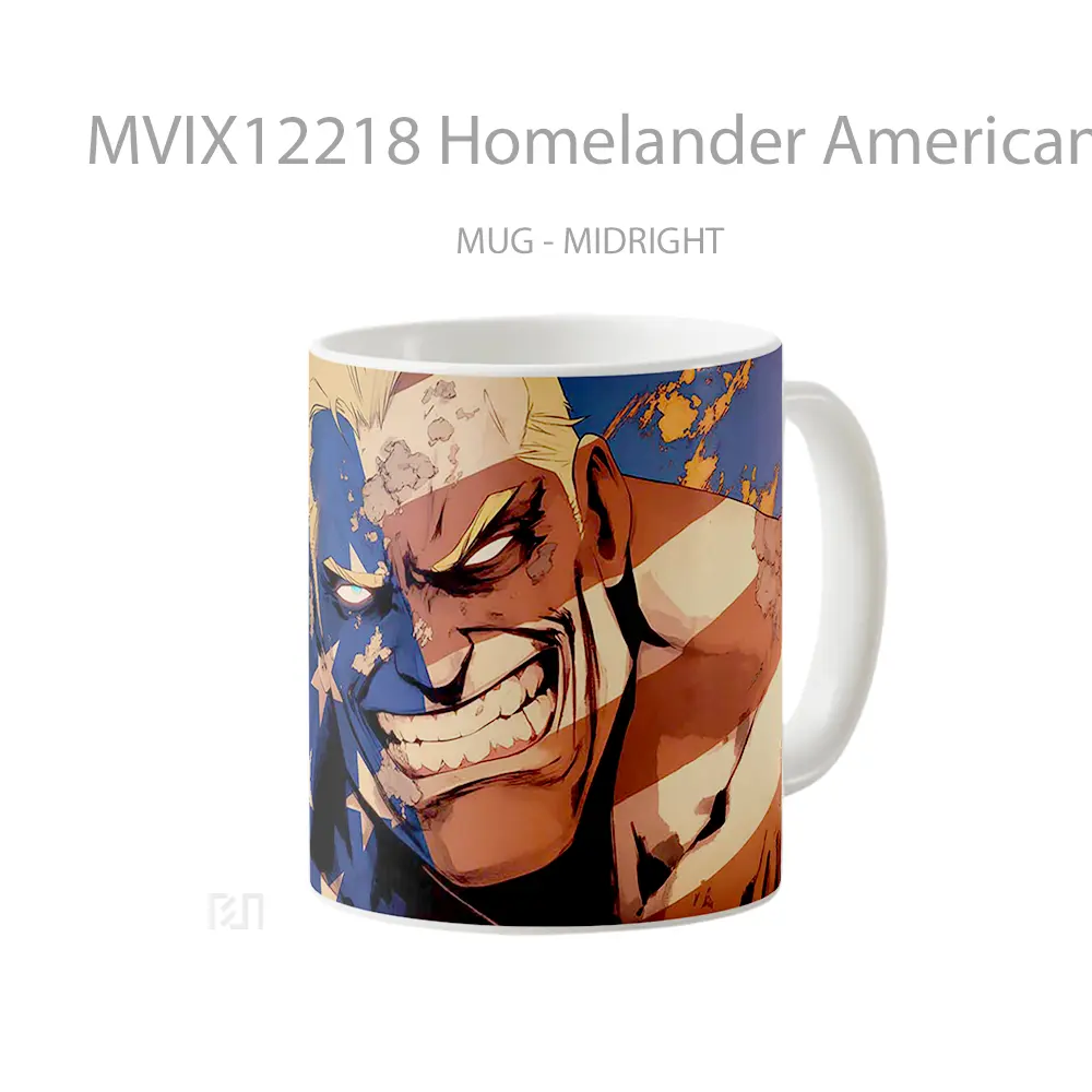 Mug Homelander American Flag The Boys Gelas Keramik Desain Unik - All-side / Desain