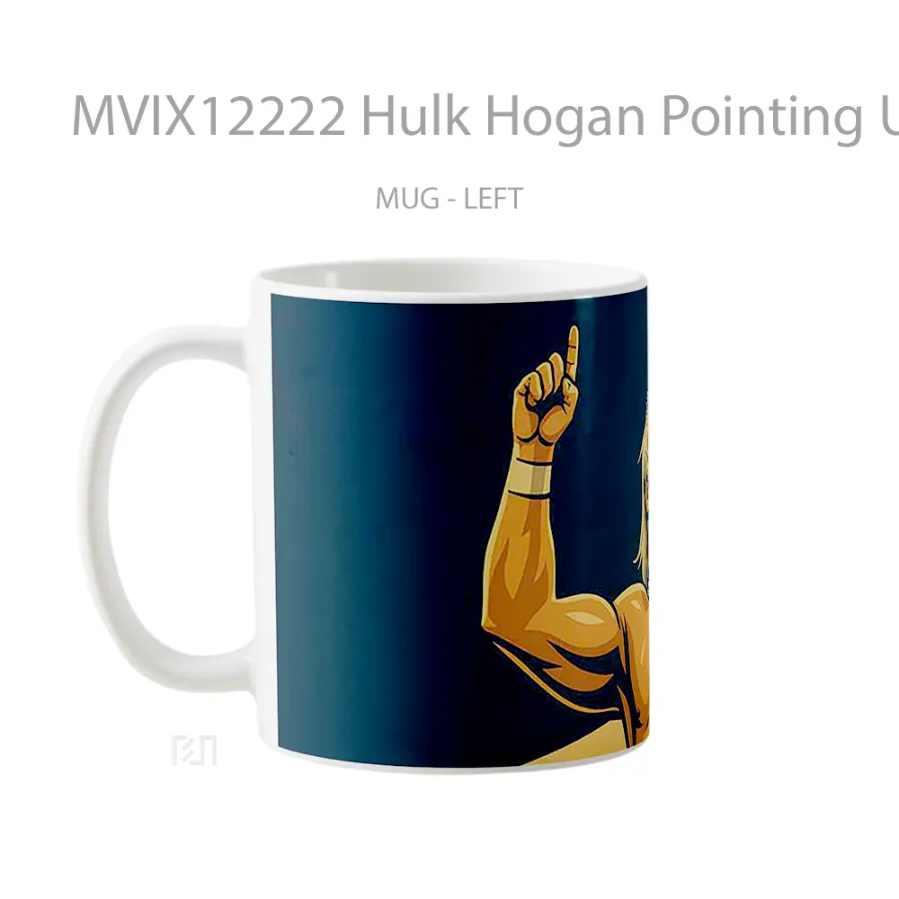 Mug Hulk Hogan Pointing Up Gelas Keramik Desain Unik - All-side / Desain