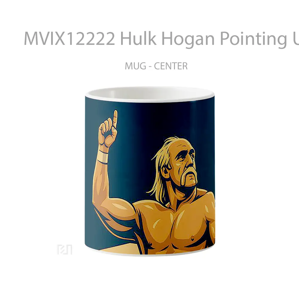 Mug Hulk Hogan Pointing Up Gelas Keramik Desain Unik
