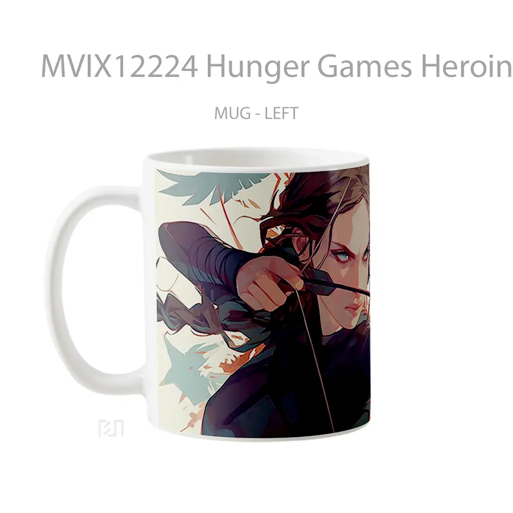Mug Hunger Games Heroine Archer Mug Anime Populer Koleksi Spesial - All-side / Desain