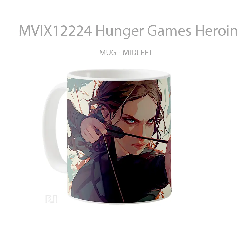 Mug Hunger Games Heroine Archer Mug Anime Populer Koleksi Spesial - All-side / Desain