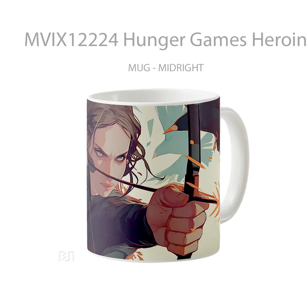 Mug Hunger Games Heroine Archer Mug Anime Populer Koleksi Spesial - All-side / Desain