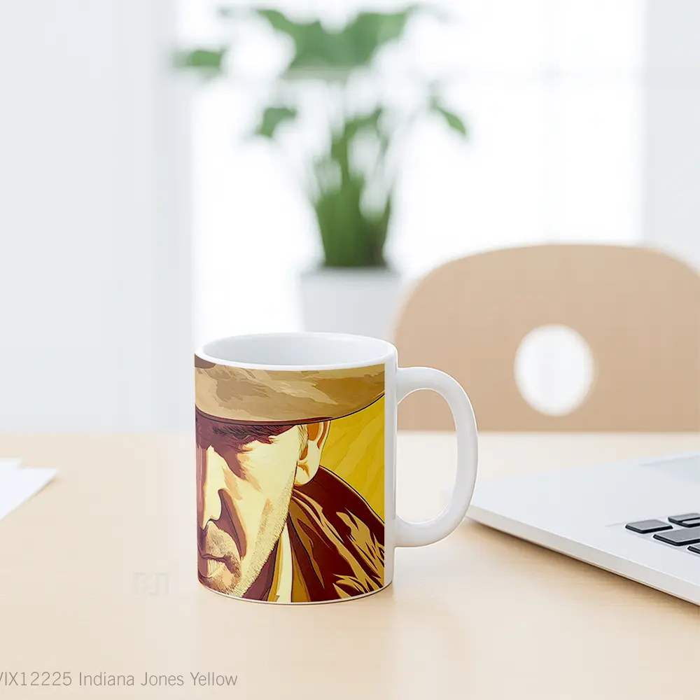 Mug Indiana Jones Yellow Koleksi Mug Limited Edition - All-side / Desain