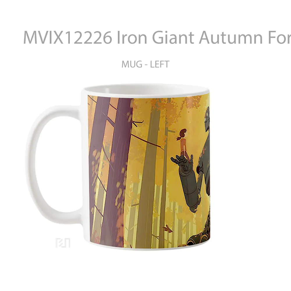 Mug Iron Giant Autumn Forest Pc Hadiah Lucu dan Menarik - All-side / Desain