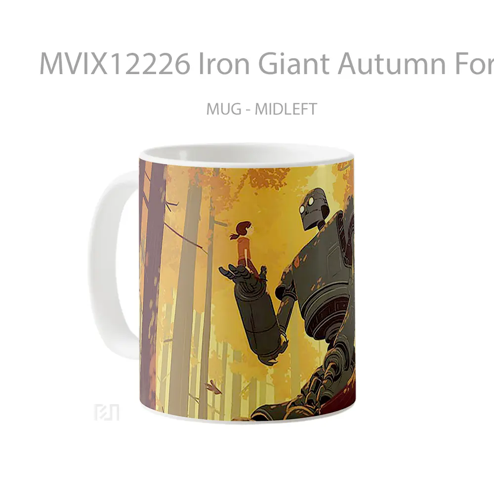 Mug Iron Giant Autumn Forest Pc Hadiah Lucu dan Menarik - All-side / Desain