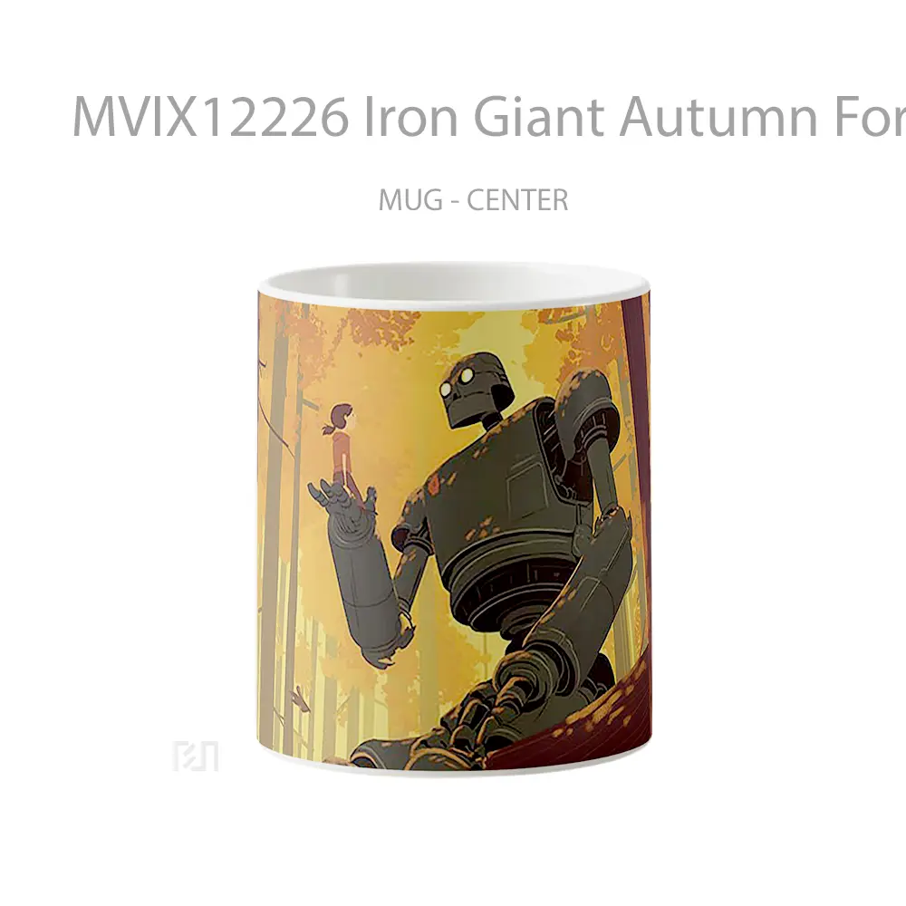 Mug Iron Giant Autumn Forest Pc Hadiah Lucu dan Menarik