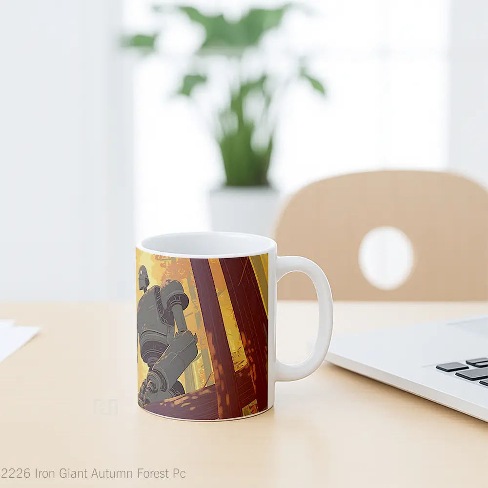 Mug Iron Giant Autumn Forest Pc Hadiah Lucu dan Menarik - All-side / Desain