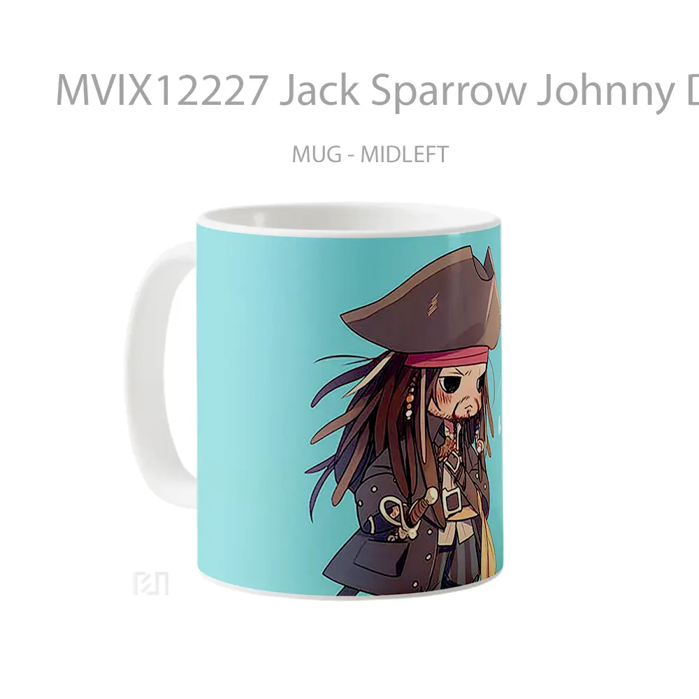 Mug Jack Sparrow Johnny Depp Koleksi Mug Limited Edition - All-side / Desain