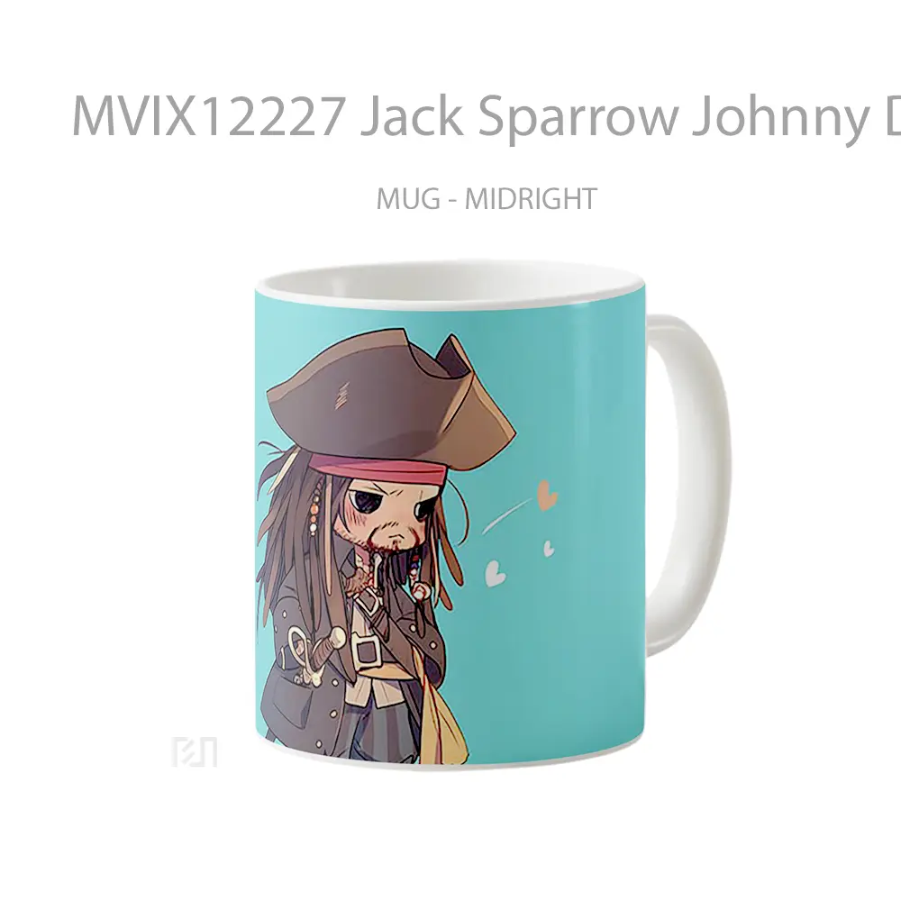 Mug Jack Sparrow Johnny Depp Koleksi Mug Limited Edition - All-side / Desain