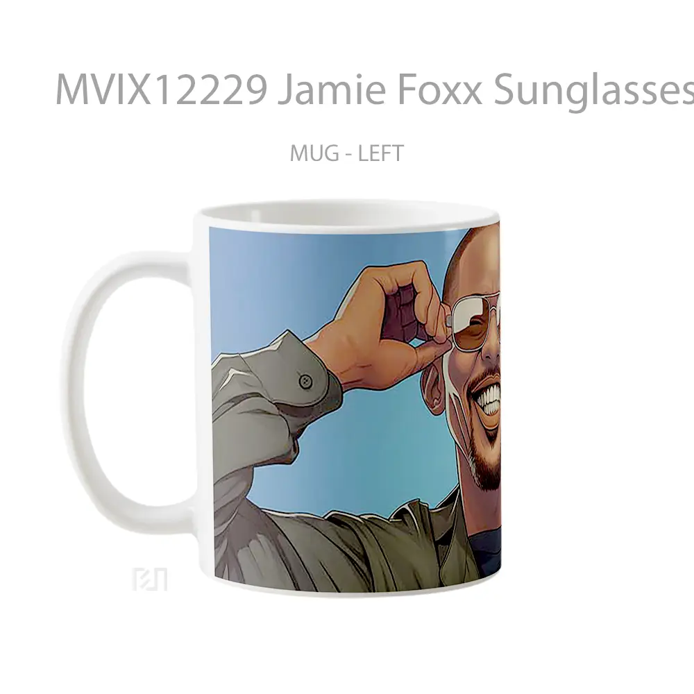 Mug Jamie Foxx Sunglasses Meme Mug Aesthetic Koleksi Spesial - All-side / Desain