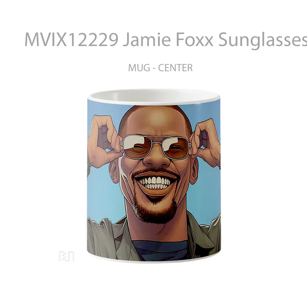 Mug Jamie Foxx Sunglasses Meme Mug Aesthetic Koleksi Spesial