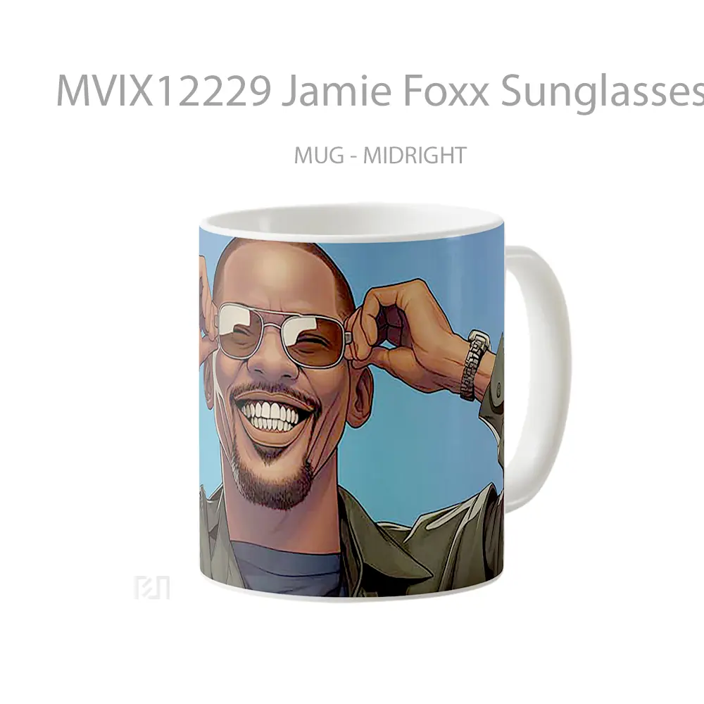Mug Jamie Foxx Sunglasses Meme Mug Aesthetic Koleksi Spesial - All-side / Desain