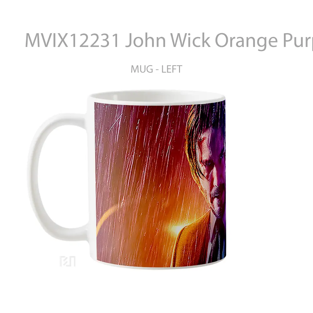 Mug John Wick Orange Purple Mug Aesthetic Koleksi Spesial - All-side / Desain
