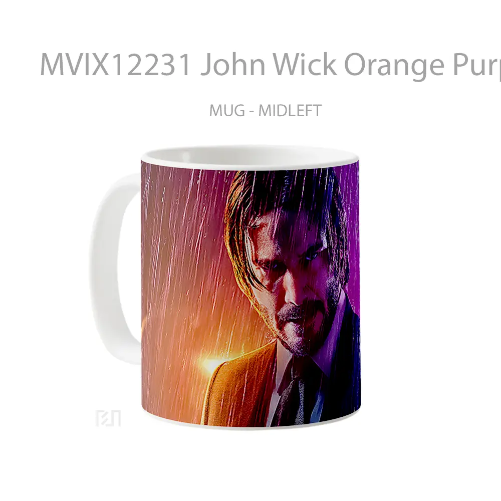 Mug John Wick Orange Purple Mug Aesthetic Koleksi Spesial - All-side / Desain