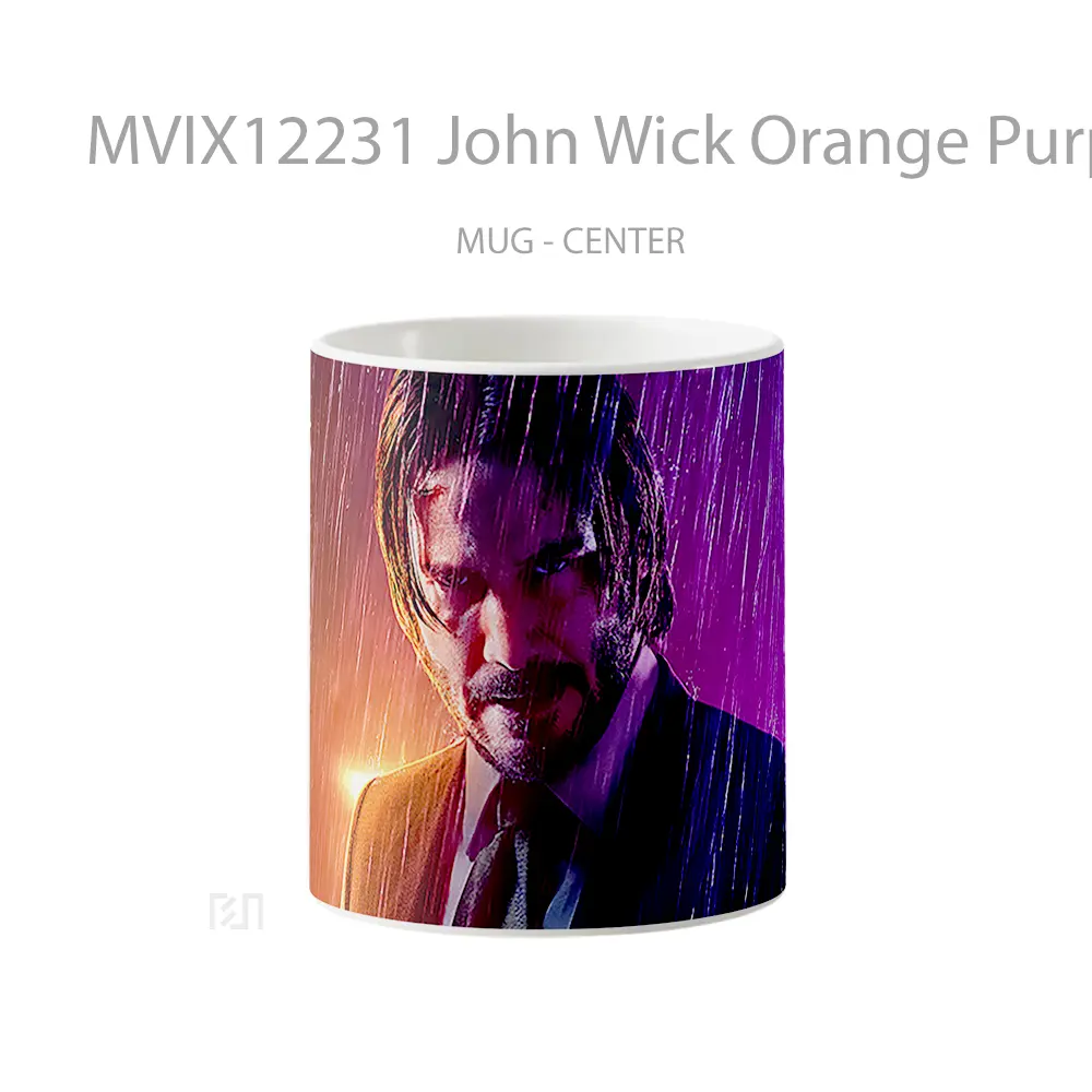 Mug John Wick Orange Purple Mug Aesthetic Koleksi Spesial