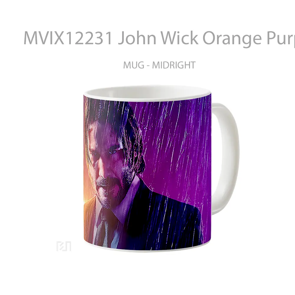 Mug John Wick Orange Purple Mug Aesthetic Koleksi Spesial - All-side / Desain