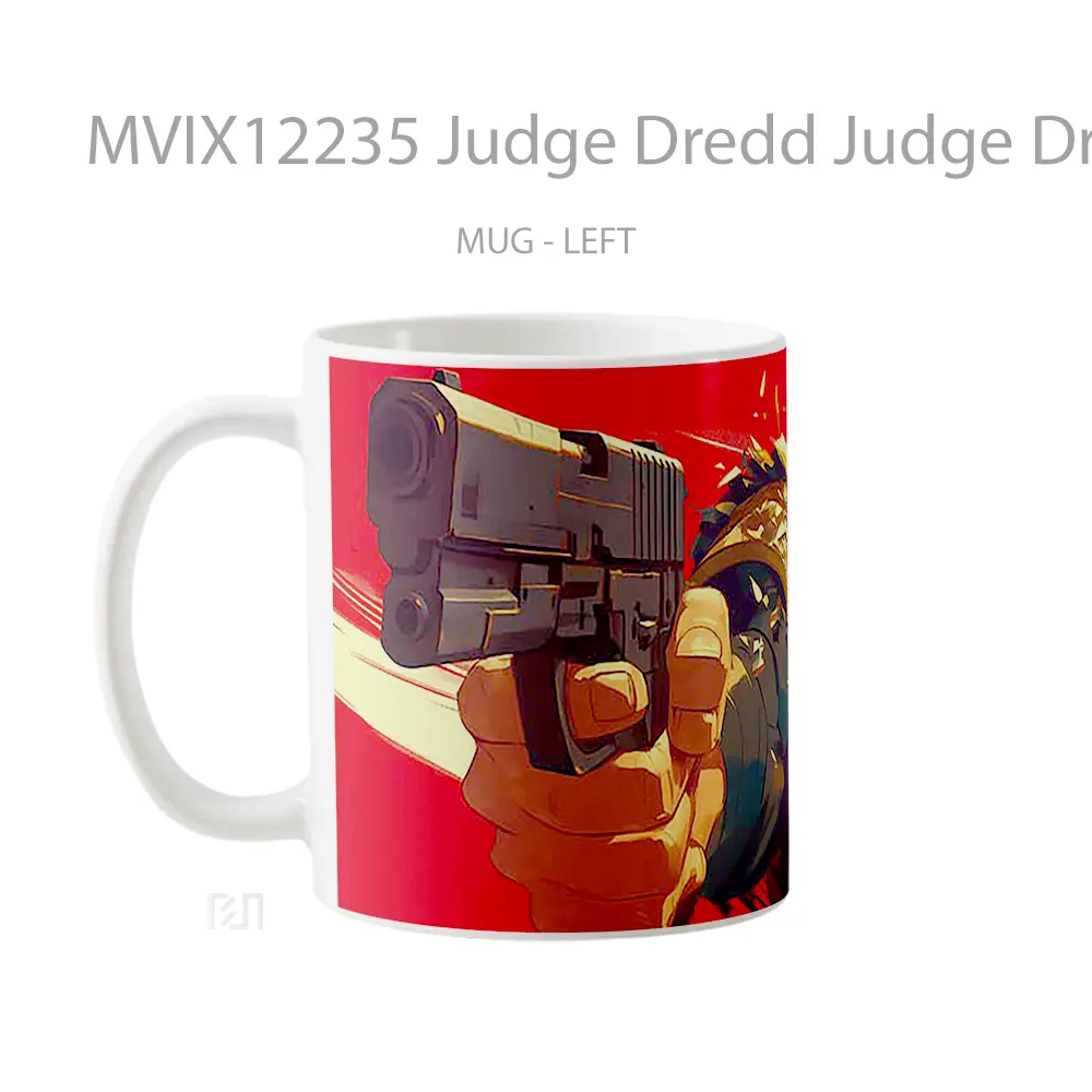 Mug Judge Dredd Judge Dredd Ready To Fire Hadiah Lucu dan Menarik - All-side / Desain