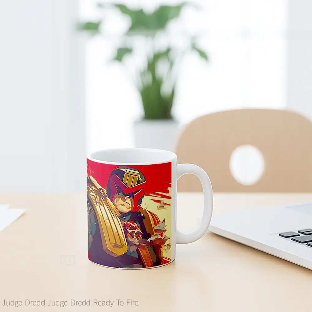 Mug Judge Dredd Judge Dredd Ready To Fire Hadiah Lucu dan Menarik - All-side / Desain