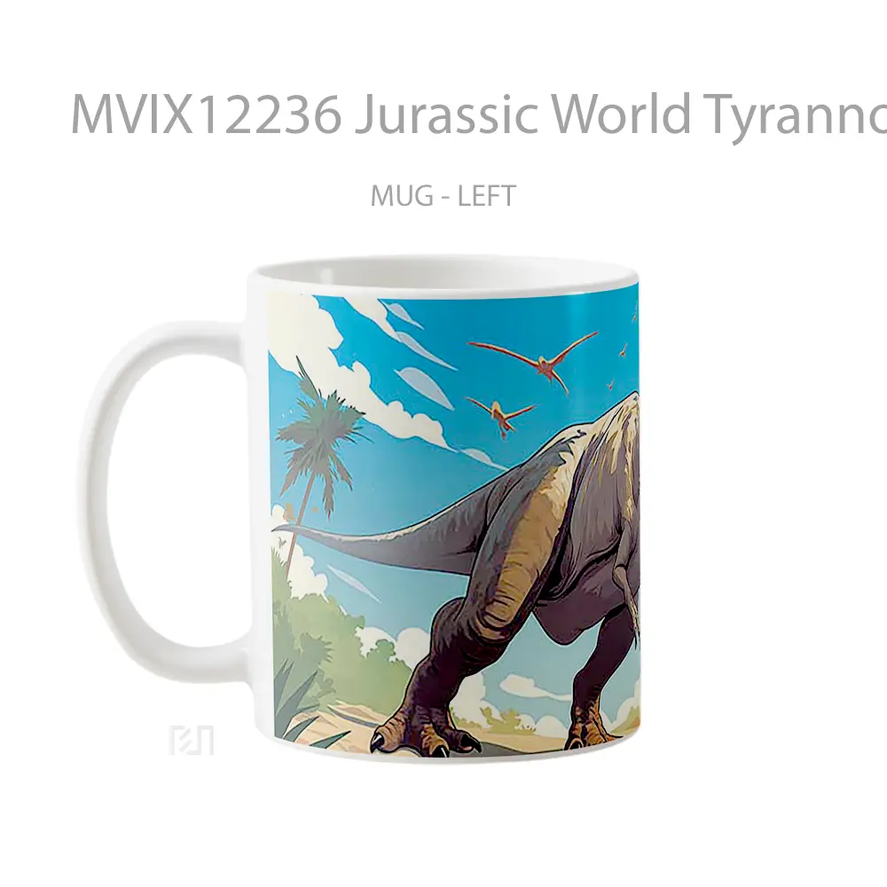 Mug Jurassic World Tyrannosaurus Rex Koleksi Mug Limited Edition - All-side / Desain