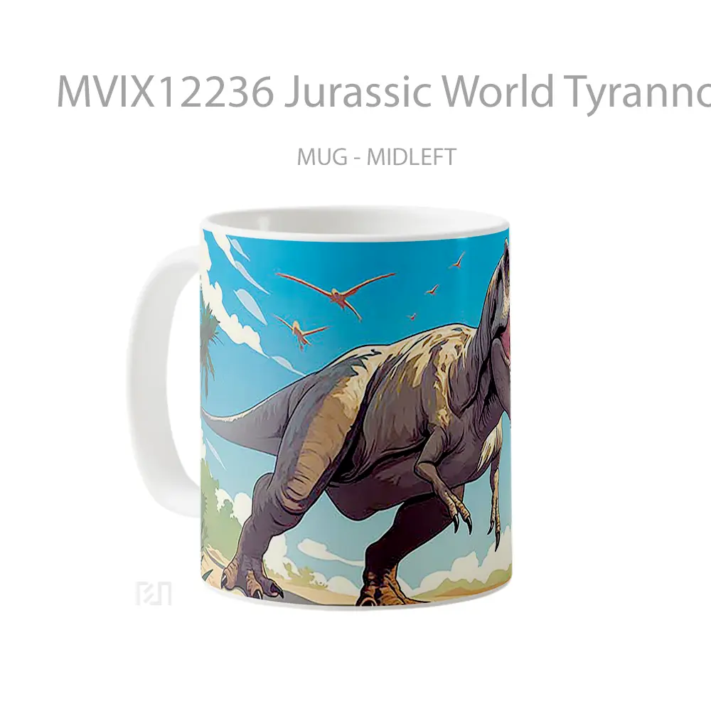 Mug Jurassic World Tyrannosaurus Rex Koleksi Mug Limited Edition - All-side / Desain