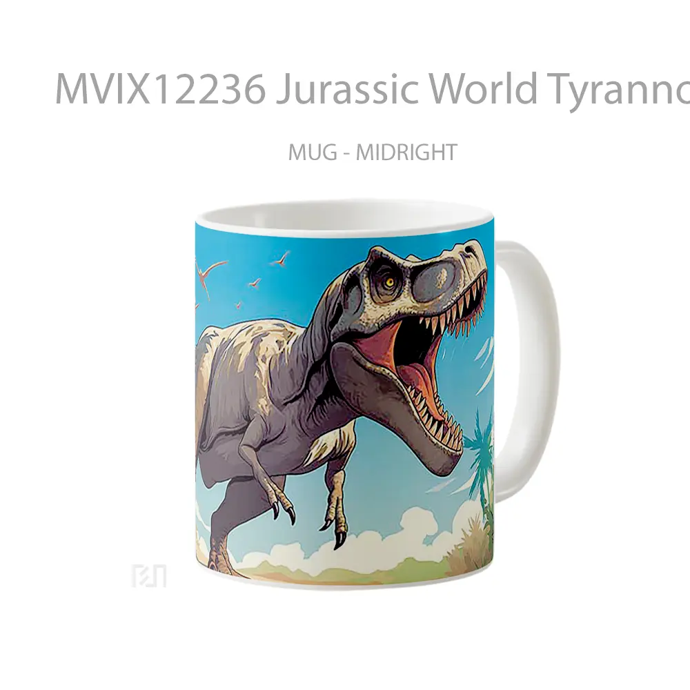 Mug Jurassic World Tyrannosaurus Rex Koleksi Mug Limited Edition - All-side / Desain