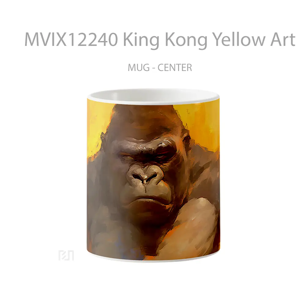 Mug King Kong Yellow Art Koleksi Mug Limited Edition