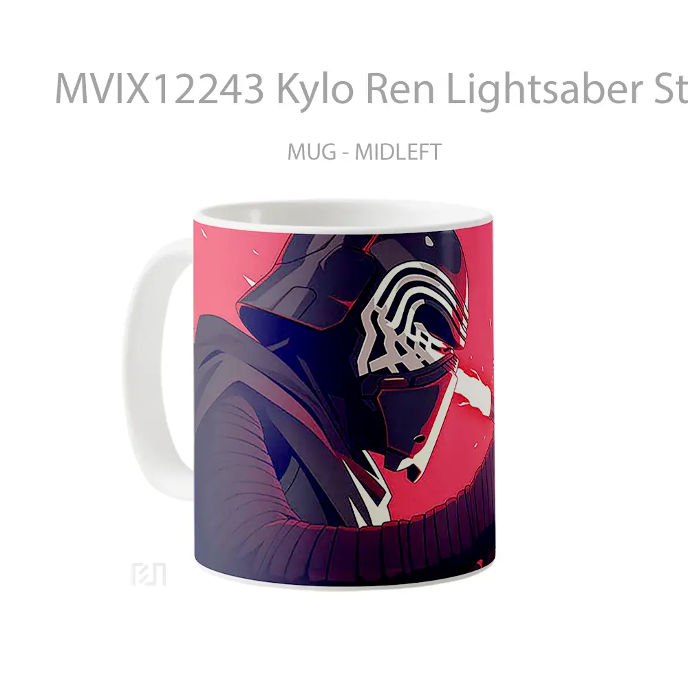 Mug Kylo Ren Lightsaber Star Wars Pc Koleksi Mug Limited Edition - All-side / Desain