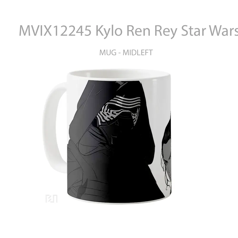 Mug Kylo Ren Rey Star Wars Mug Aesthetic Koleksi Spesial - All-side / Desain