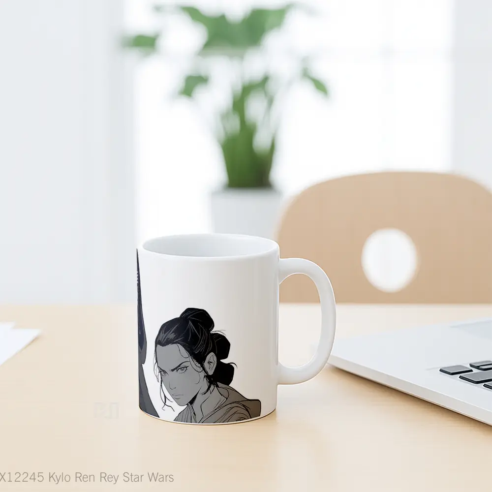 Mug Kylo Ren Rey Star Wars Mug Aesthetic Koleksi Spesial - All-side / Desain