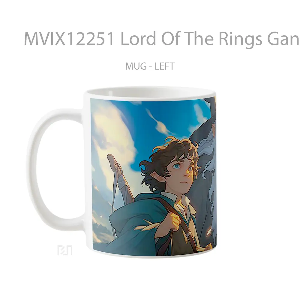Mug Lord Of The Rings Gandalf Frodo Hadiah Lucu dan Menarik - All-side / Desain
