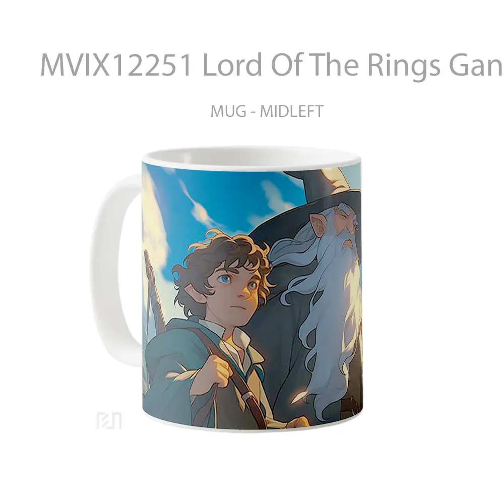 Mug Lord Of The Rings Gandalf Frodo Hadiah Lucu dan Menarik - All-side / Desain