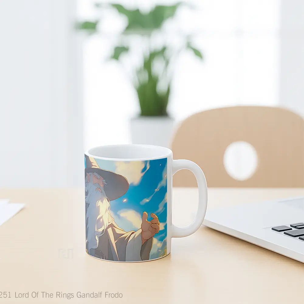 Mug Lord Of The Rings Gandalf Frodo Hadiah Lucu dan Menarik - All-side / Desain