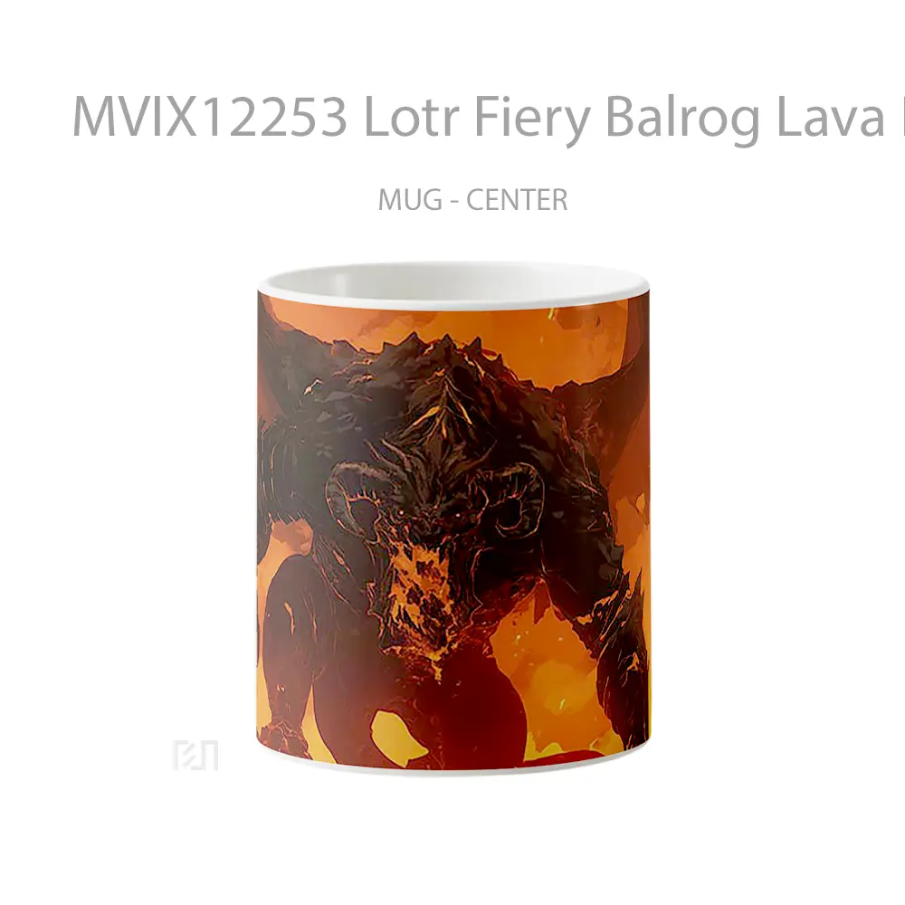 Mug Lotr Fiery Balrog Lava Breath Hadiah Lucu dan Menarik
