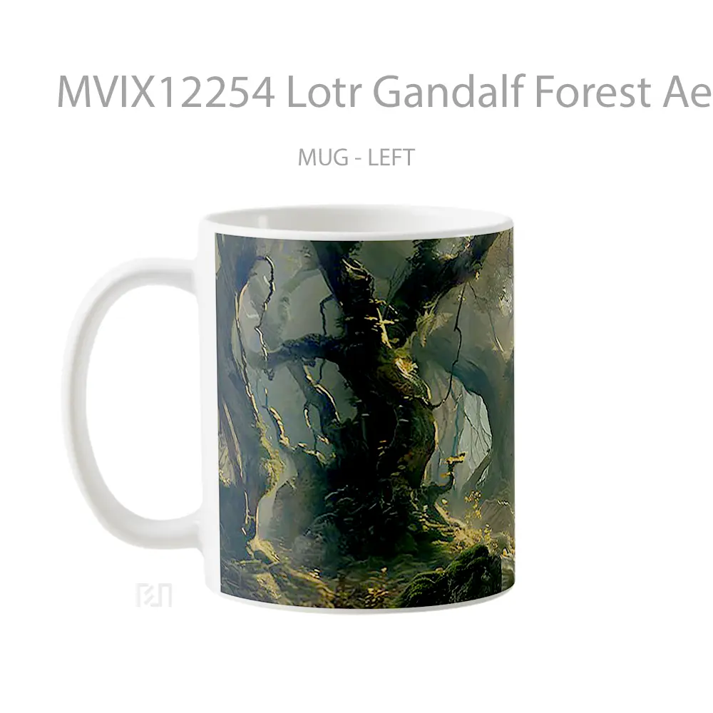 Mug Lotr Gandalf Forest Aesthetic Hadiah Lucu dan Menarik - All-side / Desain