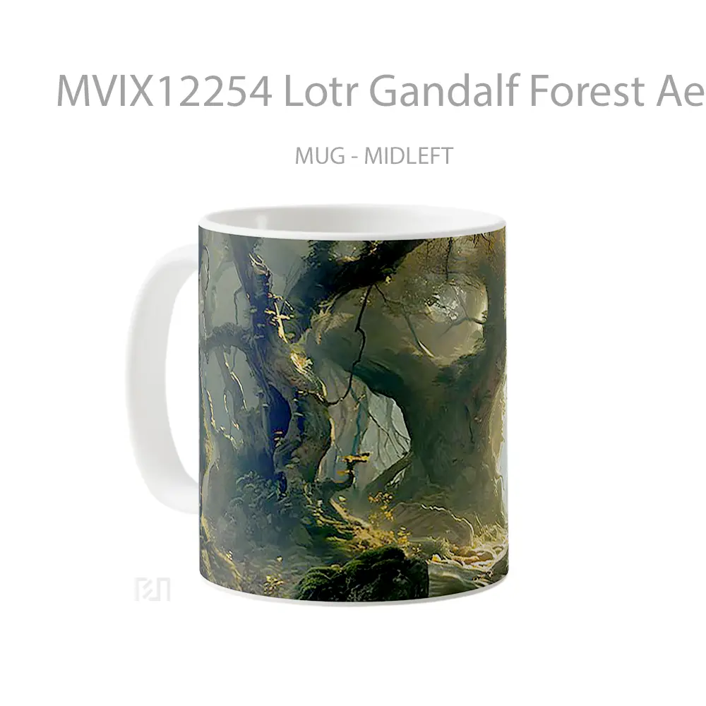 Mug Lotr Gandalf Forest Aesthetic Hadiah Lucu dan Menarik - All-side / Desain