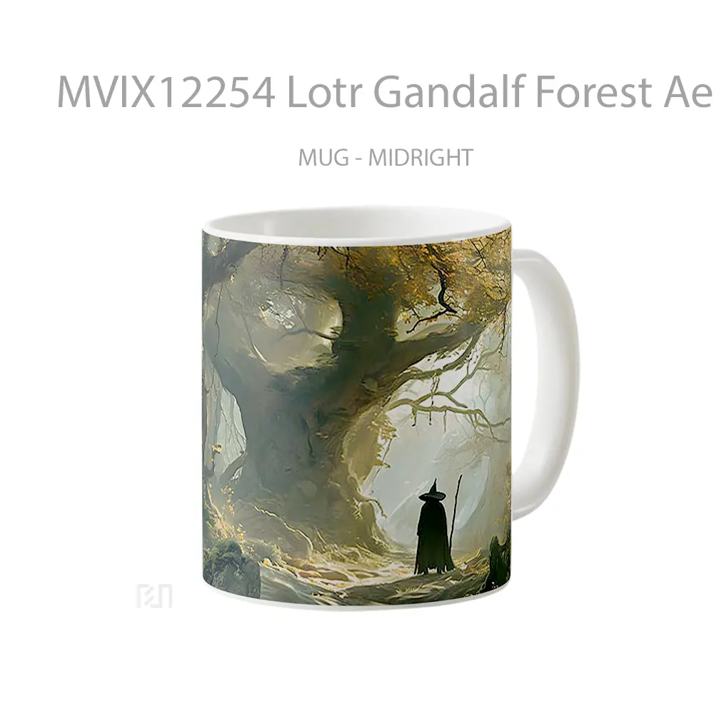 Mug Lotr Gandalf Forest Aesthetic Hadiah Lucu dan Menarik - All-side / Desain