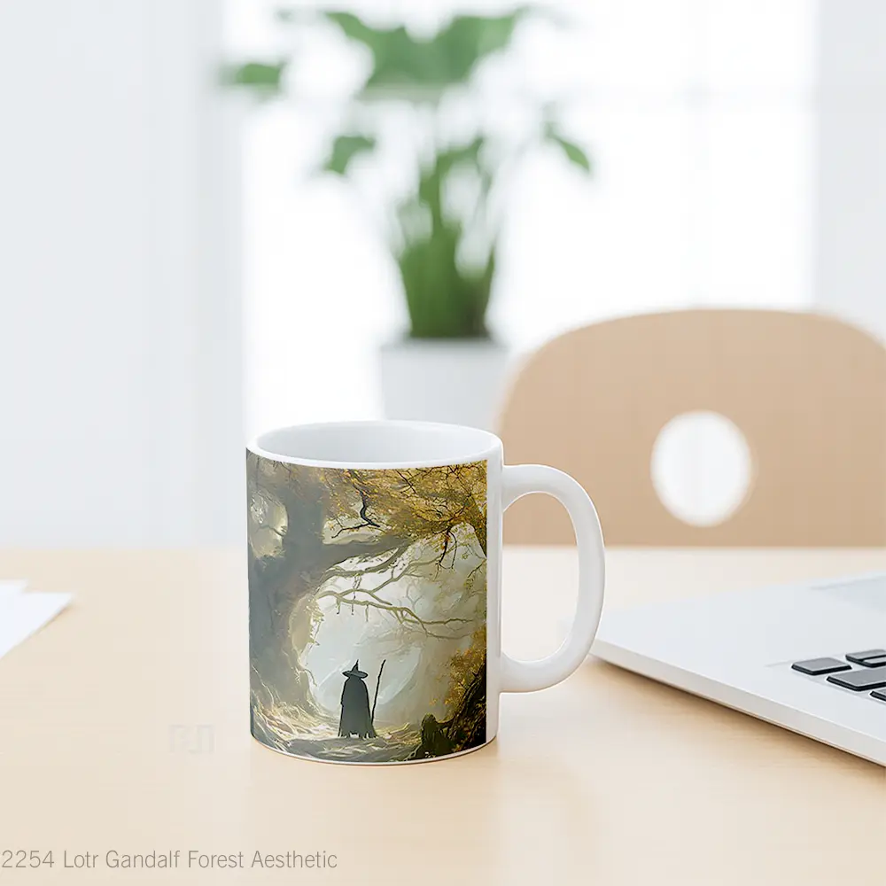 Mug Lotr Gandalf Forest Aesthetic Hadiah Lucu dan Menarik - All-side / Desain