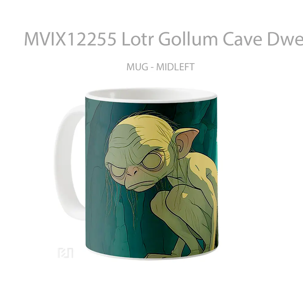 Mug Lotr Gollum Cave Dweller Koleksi Mug Limited Edition - All-side / Desain