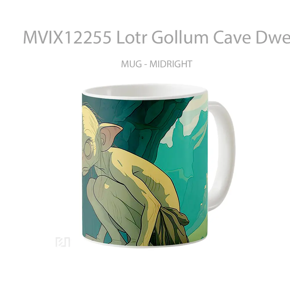 Mug Lotr Gollum Cave Dweller Koleksi Mug Limited Edition - All-side / Desain
