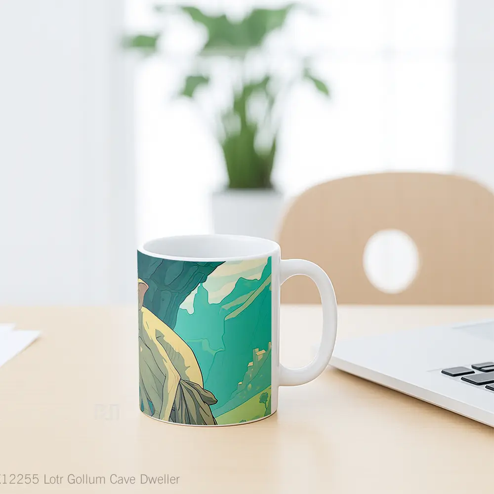 Mug Lotr Gollum Cave Dweller Koleksi Mug Limited Edition - All-side / Desain