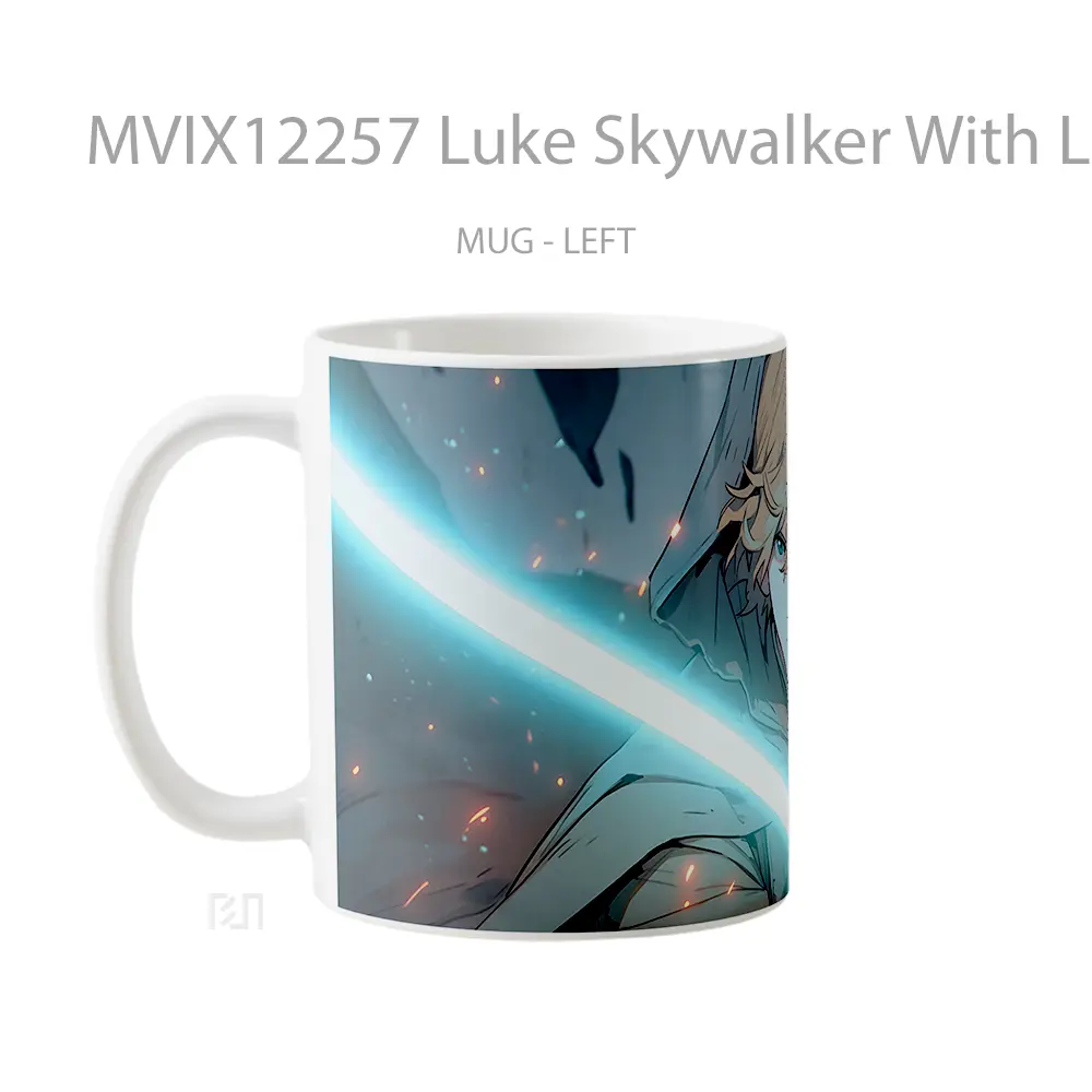 Mug Luke Skywalker With Lightsaber Gelas Keramik Desain Unik - All-side / Desain