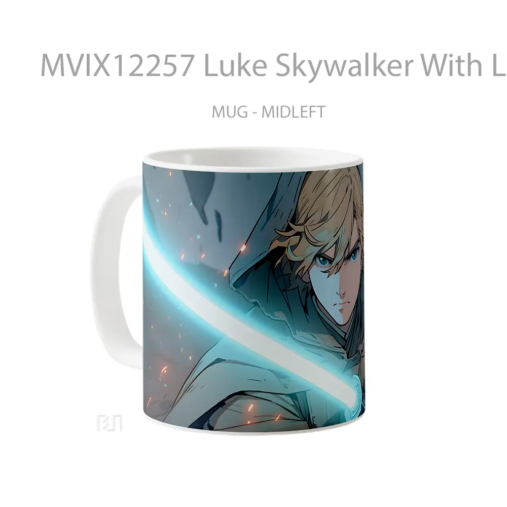 Mug Luke Skywalker With Lightsaber Gelas Keramik Desain Unik - All-side / Desain