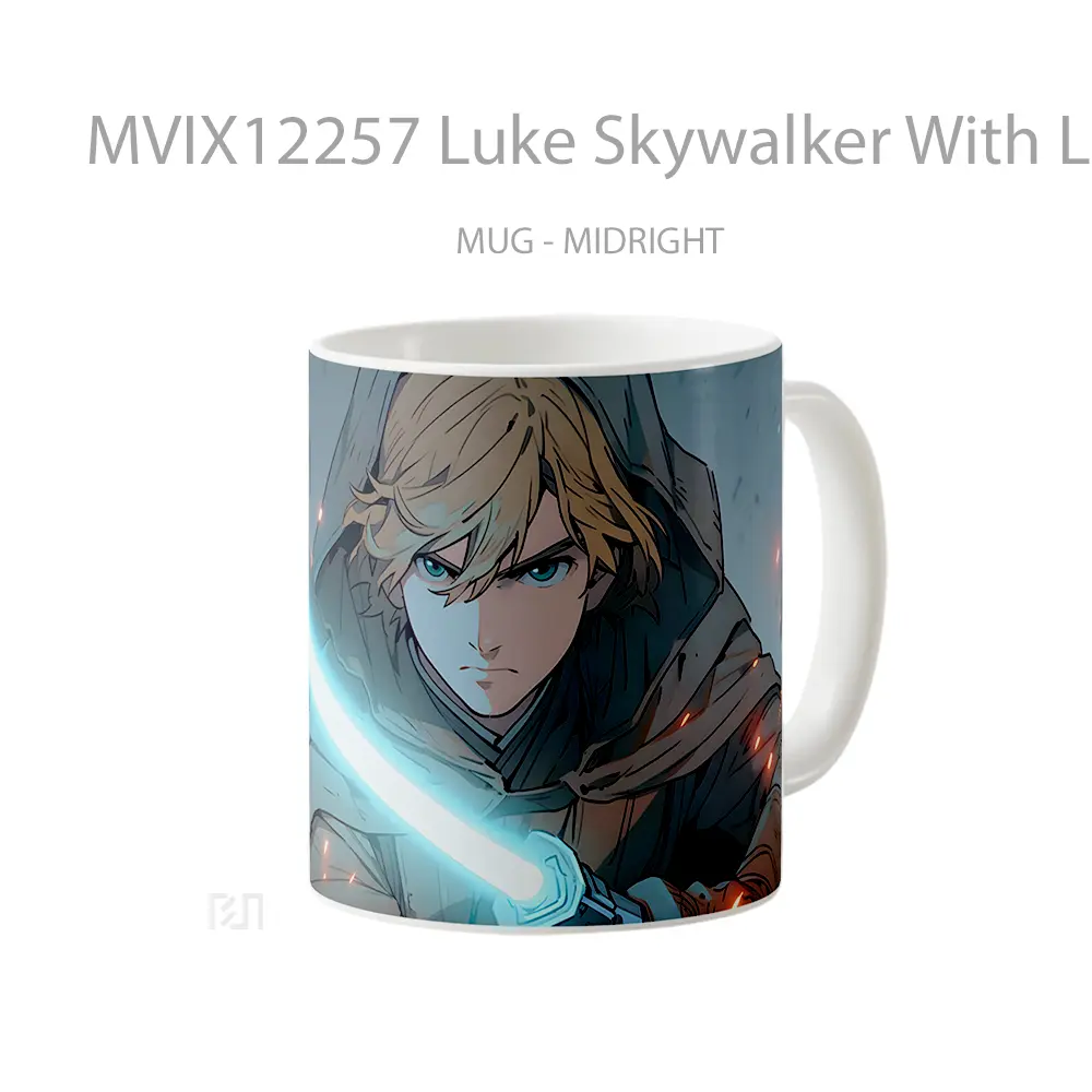 Mug Luke Skywalker With Lightsaber Gelas Keramik Desain Unik - All-side / Desain