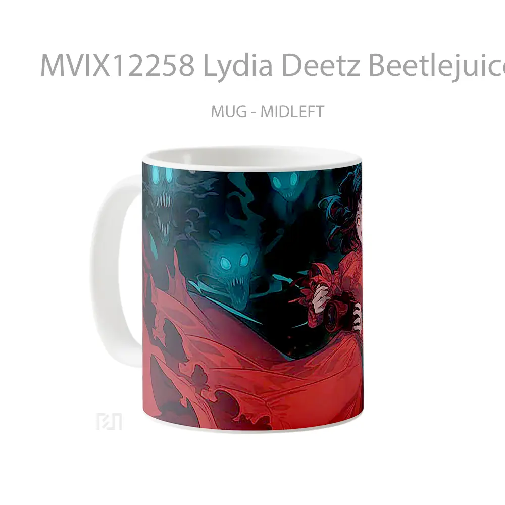Mug Lydia Deetz Beetlejuice Red Dress Pc Mug Aesthetic Koleksi Spesial - All-side / Desain