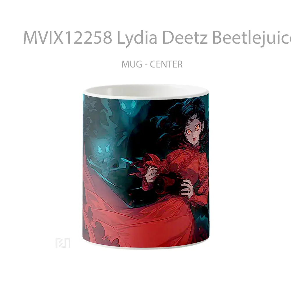 Mug Lydia Deetz Beetlejuice Red Dress Pc Mug Aesthetic Koleksi Spesial