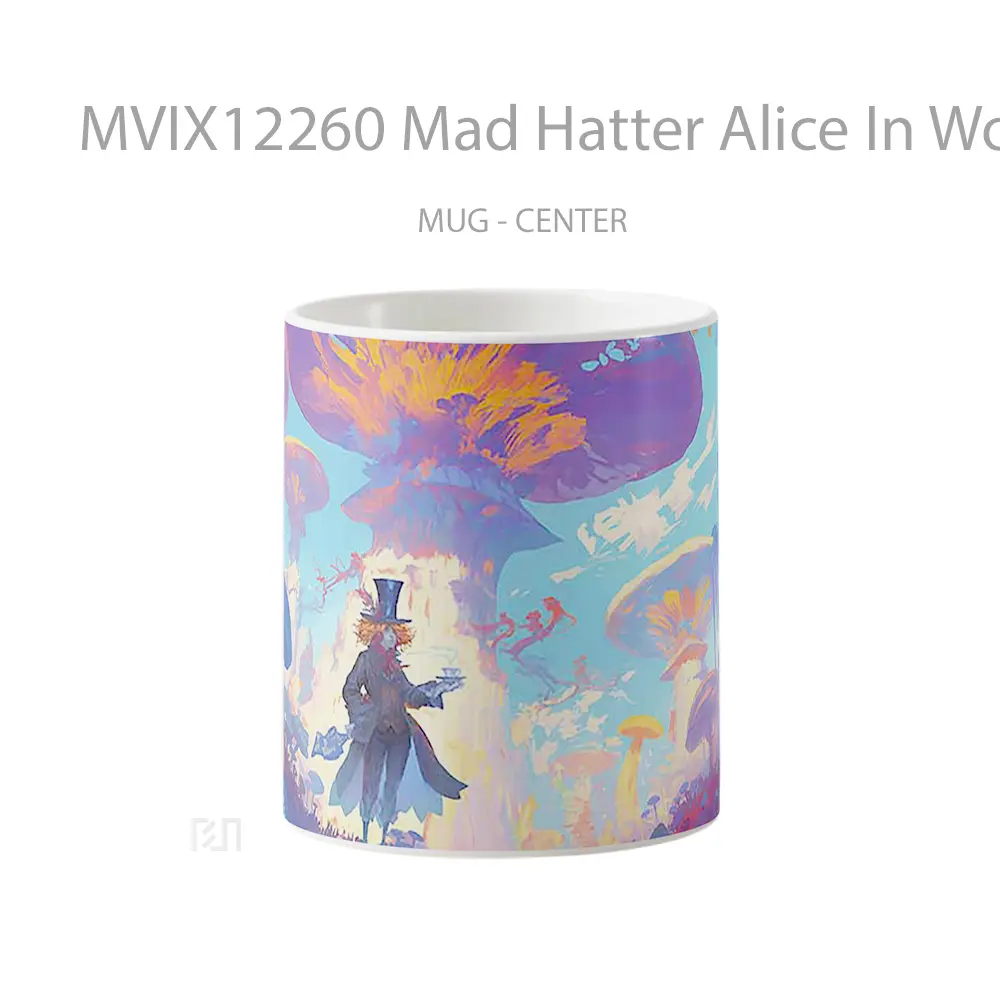 Mug Mad Hatter Alice In Wonderland Fantasy Land Koleksi Mug Limited Edition
