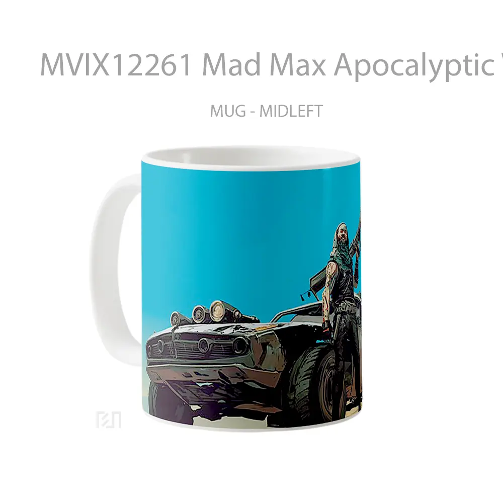 Mug Mad Max Apocalyptic Warrior Gelas Keramik Desain Unik - All-side / Desain