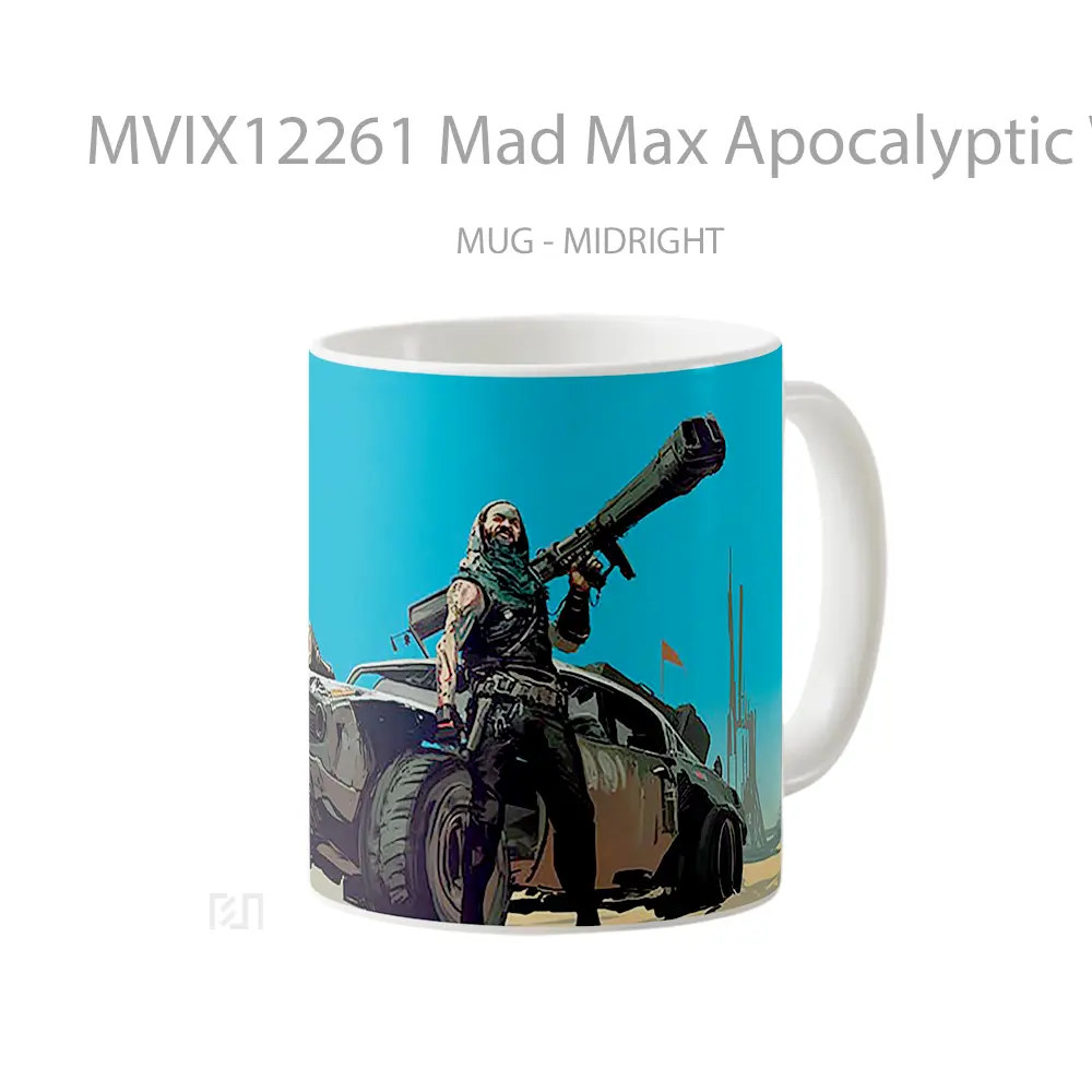 Mug Mad Max Apocalyptic Warrior Gelas Keramik Desain Unik - All-side / Desain