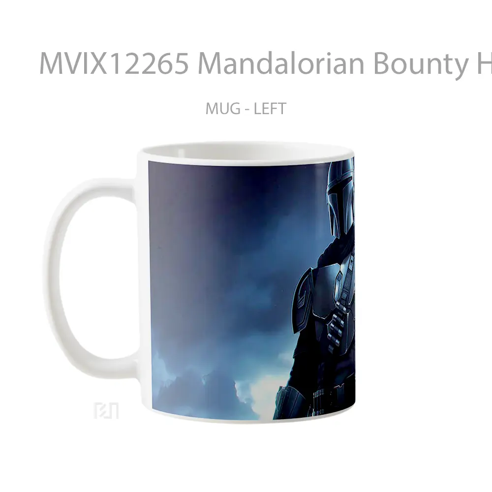 Mug Mandalorian Bounty Hunter Mug Aesthetic Koleksi Spesial - All-side / Desain