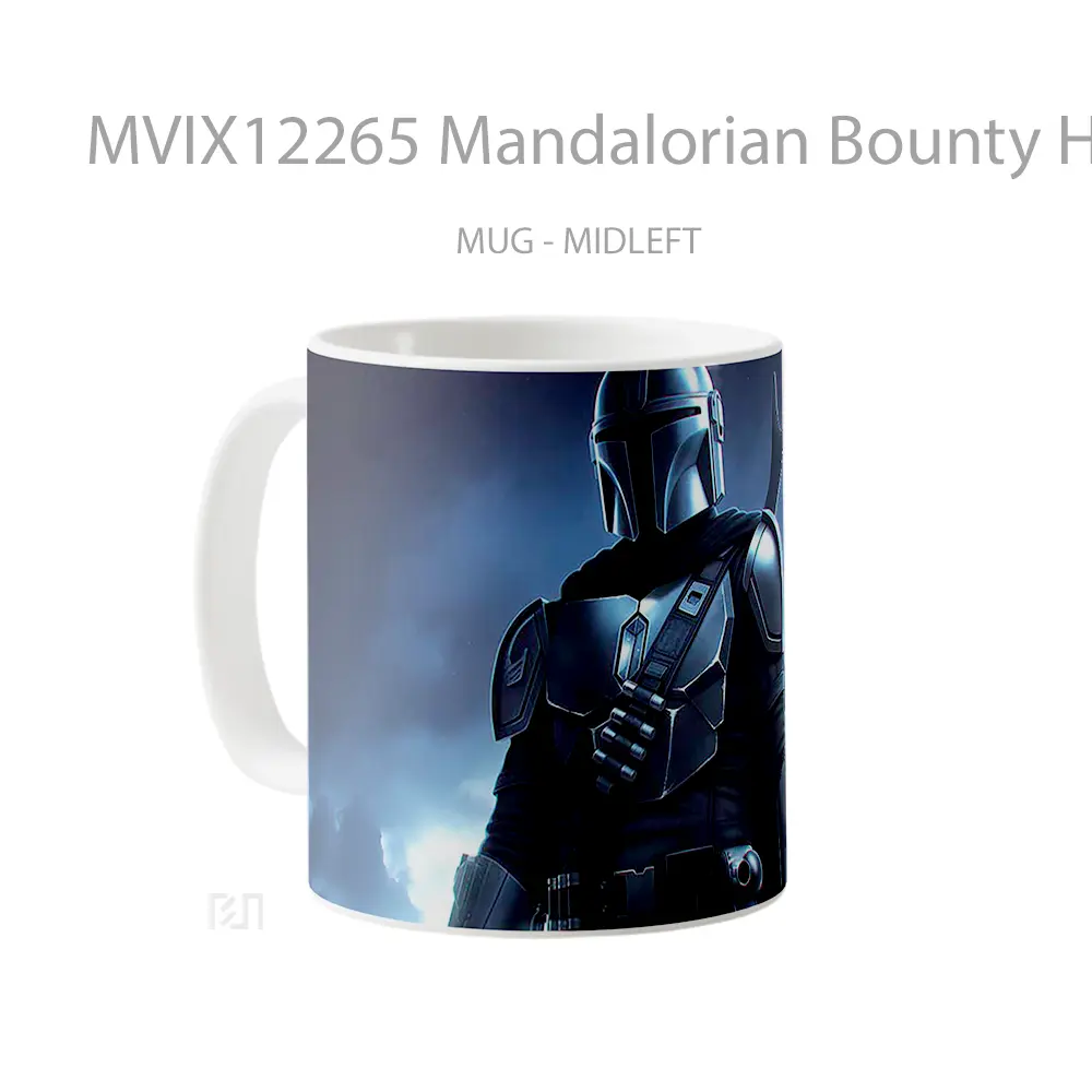 Mug Mandalorian Bounty Hunter Mug Aesthetic Koleksi Spesial - All-side / Desain